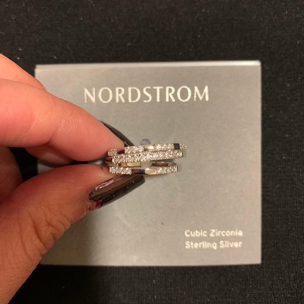Nordstrom Sterling Silver CZ Rings